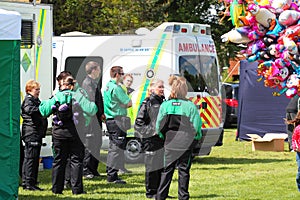 St Johns ambulance medics.