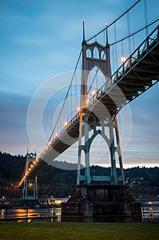 St Johns Bridge Long Exposure Portland Oregon