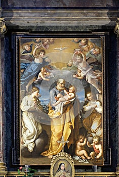 St Joseph with baby Jesus