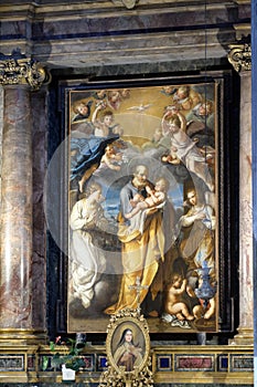 St Joseph with baby Jesus