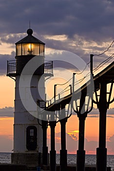 St. Joseph Light House at Dusk