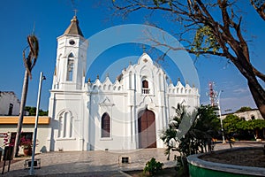 St Josephs Church where where Gabriel Garcia Marquez was baptized in his birthplace, the small town of Aracataca located at the photo