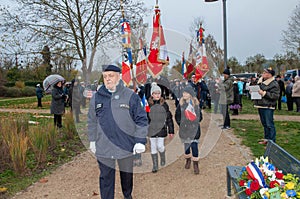 St Julien Les Metz, October 17, 2019. 75th anniversary of the liberation of Metz by the 95th division United States