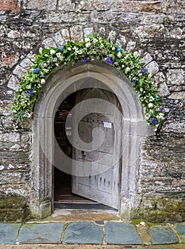 St Just in Roseland Church in cornwall england uk photo