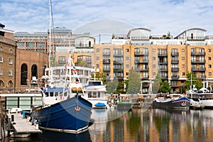 St Katharine dock. London, England