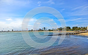 St Kilda Beach in Melbourne, Australia
