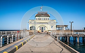 St Kilda Pavilion an historic kiosk located at the end of St Kilda Pier in Melbourne VIC Australia