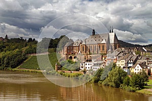 St Laurentius Church in Saarburg Old Town