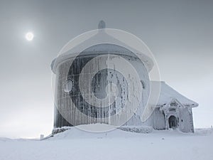 St. Lawrence chapel on Sniezka Mountain in Karkonosze Mountains.