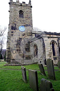 St. Lawrence church, Eyam, Derbyshire.