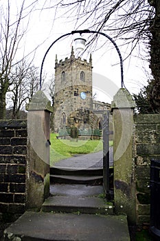 St. Lawrence church, Eyam, Derbyshire.