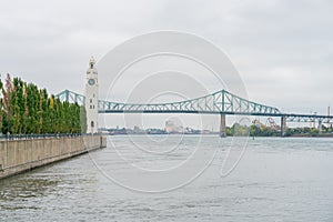 St Lawrence River and Jacques Cartier Bridge