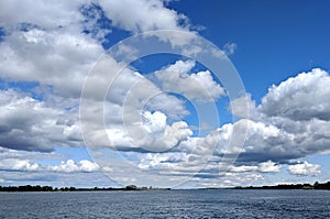 St Lawrence River in Vercheres, Quebec