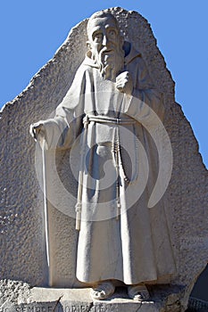 St Leopold Mandic, statue in front of the Shrine of St. Leopold Mandic in Padua, Italy photo