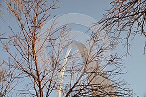 St. Louis Arch in winter