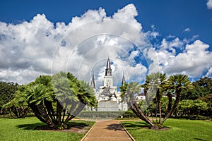 St. Louis Cathedral in the French Quarter, New Orleans, Louisiana USA