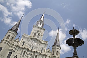 St Louis Cathedral view city New Orleans USA