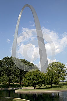 ST Louis landmarks Gateway Arch National Park view MO USA