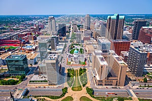 St. Louis, Missouri, USA Aerial View photo