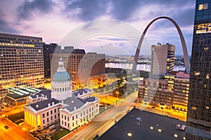 St. Louis, Missouri, USA Downtown Skyline