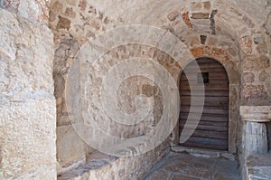 St Lucia church entrance door at jurandvor - Baska - Krk - Croat