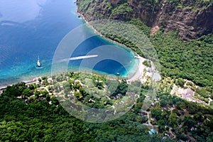 St. Lucia resort aerial