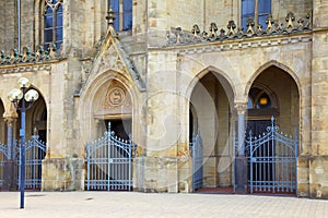 The St. Ludwig Catholic church in Saarlouis