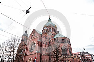 St. Luke\'s Church, Lukaskirche is the largest Protestant church in Munich, Germany