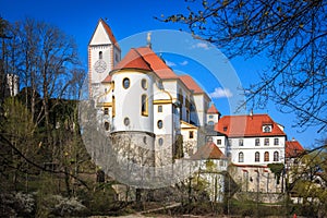 St. Mang Basilica in Fussen in Allgaeu Bavaria Germany