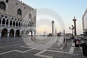 St. Marc squareand Doge's Palace in Venice. photo