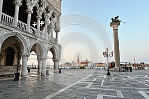 St. Marc squareand Doge's Palace in Venice.