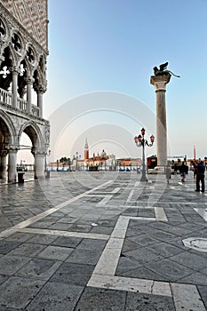 St. Marc squareand Doge's Palace in Venice.