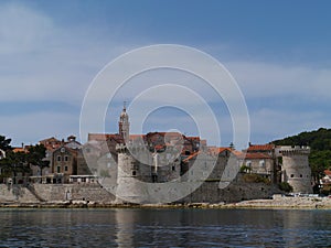 The St Marco cathedral in the centre of Korcula