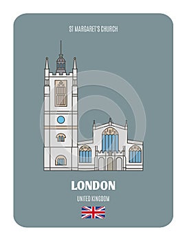 St Margaret Church in London, UK. Architectural symbols of European cities