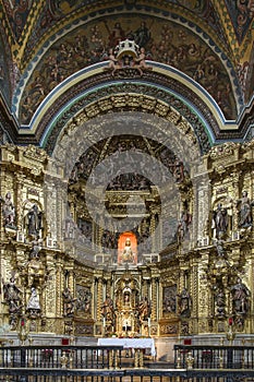 St. Maria Church in Los Arcos, Navarre. Spain.