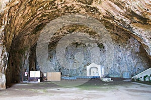 St. Maria della Grotta Sanctuary. Praia a Mare. Calabria. Italy. photo