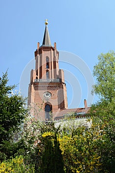 St. Marien Andreas Church of Ratheow in springtime Germany