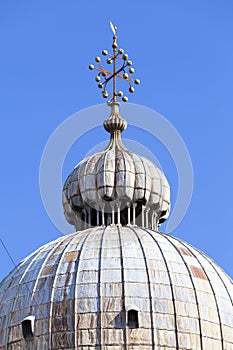 St Mark`s Basilica Basilica di San Marco, dome, Venice, Italy.