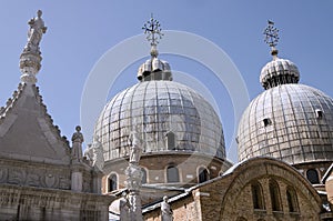 St Mark's Basilica relief, Venice, Italy