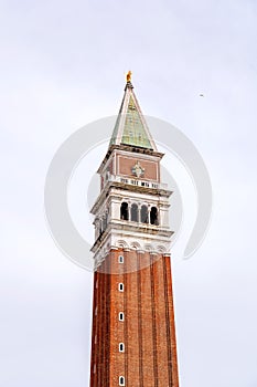 St Mark`s Campanile in Venice, Italy