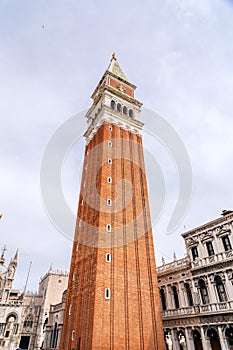 St Mark`s Campanile in Venice, Italy