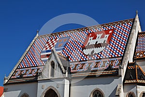 St. Mark's Church, Crkva sv. Marka in Zagreb, Croatia