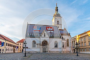 St. Mark's Church in the old town of Zagreb, Croatia