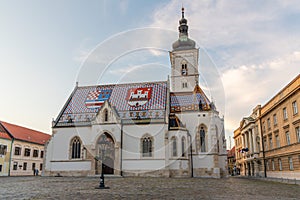 St. Mark's Church in the old town of Zagreb, Croatia