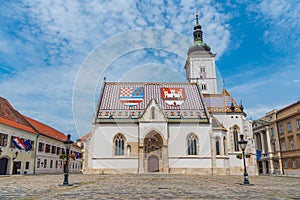 St. Mark's Church in the old town of Zagreb, Croatia