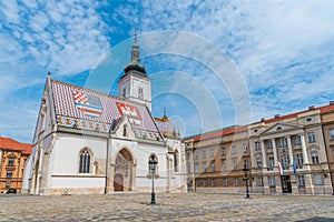 St. Mark's Church in the old town of Zagreb, Croatia