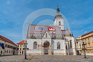 St. Mark's Church in the old town of Zagreb, Croatia