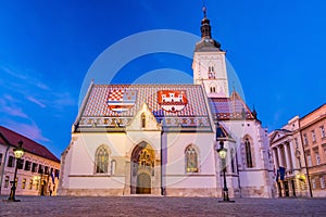 St. Mark`s Church in Zagreb, Croatia