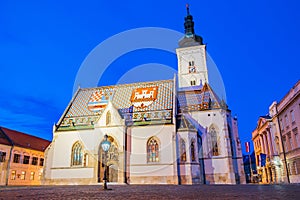 St. Mark`s Church in Zagreb, Croatia