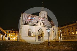 St. Mark`s Church in Zagreb, Croatia